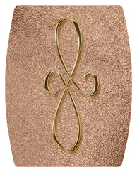 DAREC 601 BZ SH BZ Bronze Scroll Shimmer Bronze Background